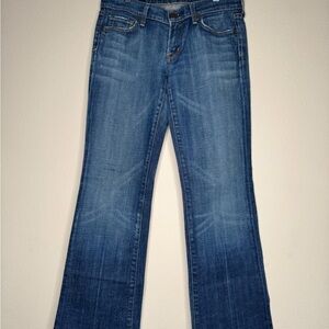 Citizens Of Humanity Blue Flare Wide Leg Jeans